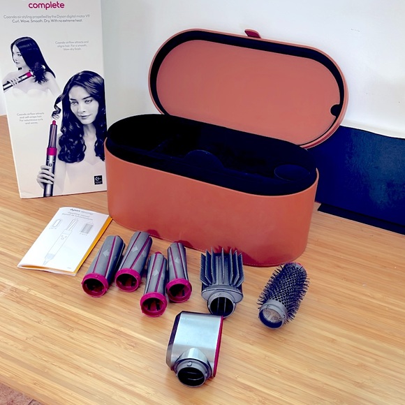 Dyson Airwrap Hair Dryer Curling Fuchsia Pink Attachments and Storage Case - Picture 5 of 9
